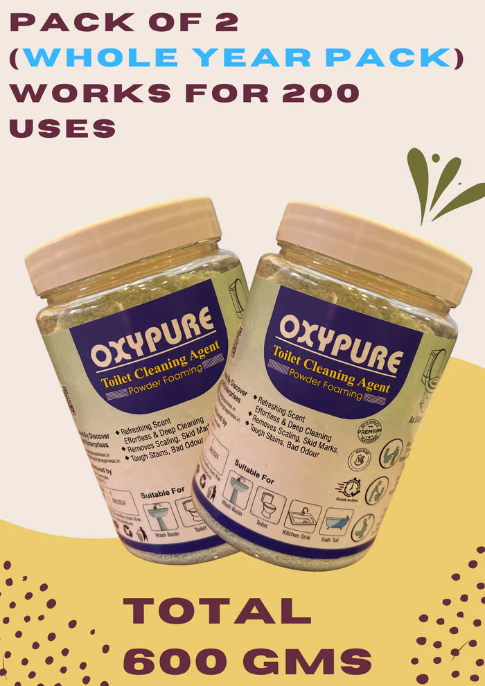 OxyPure Toilet Cleaning Agent (Buy 1 Get 1 Free) Money Back Guarantee