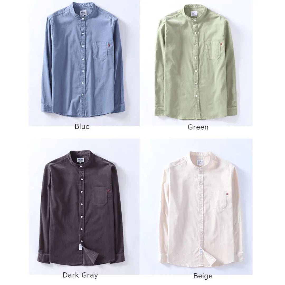 Men's Long Sleeve Linen Shirt (Pack of 4)