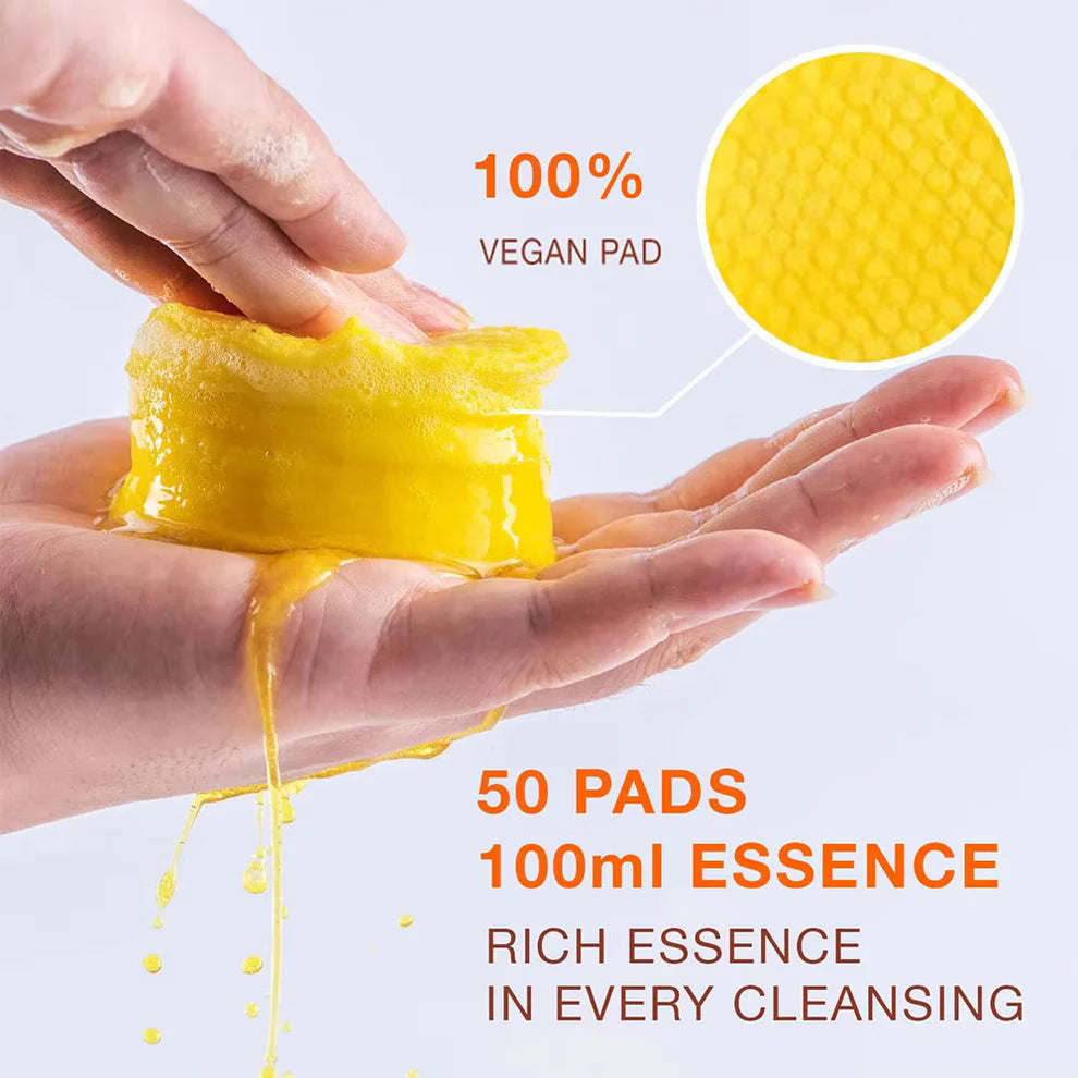 Turmeric Cleansing Pads – (Powered by Kojic Acid & Retinol) (60 Pads)