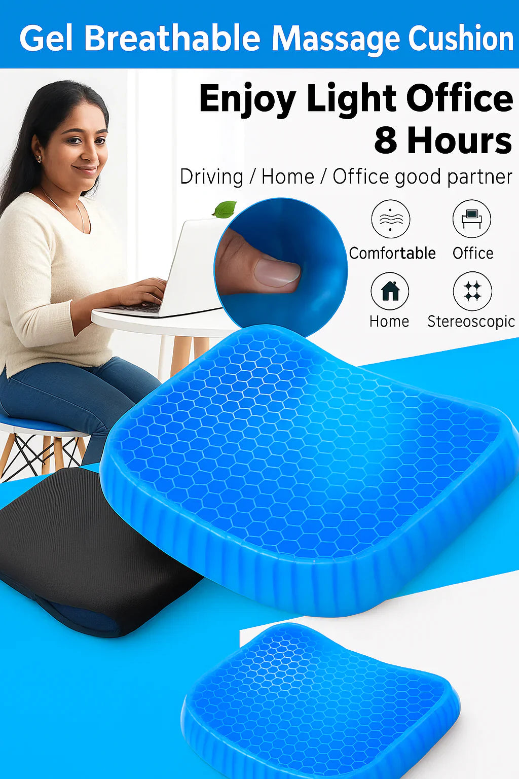 HONEYCOMB SITTER SUPPORT CUSHION