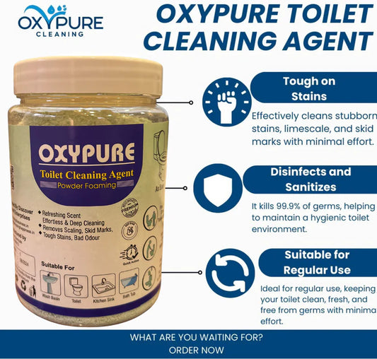 OxyPure Toilet Cleaning Agent (Buy 1 Get 1 Free) Money Back Guarantee