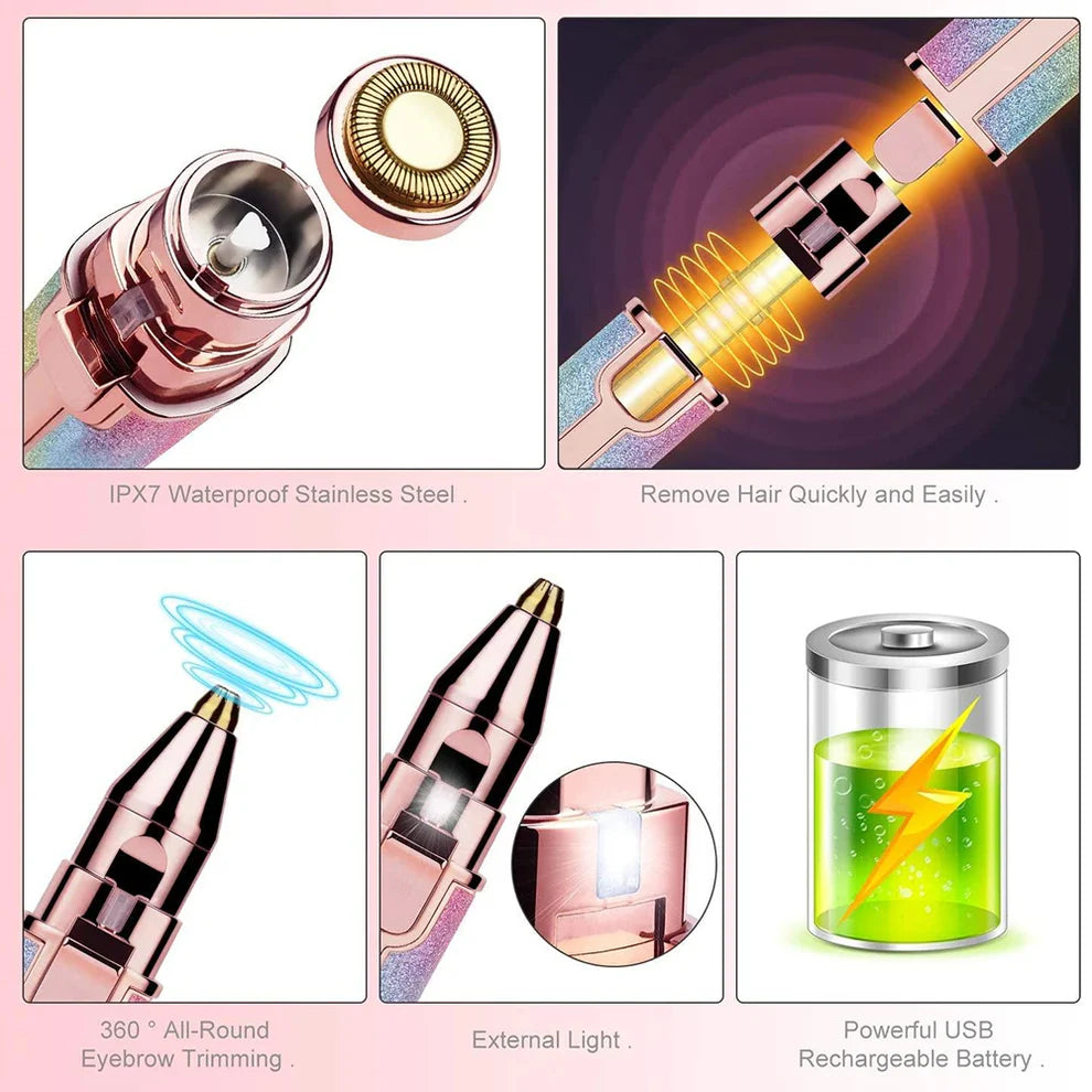 Unisex 3 in 1 Electric Nose Hair Trimmer