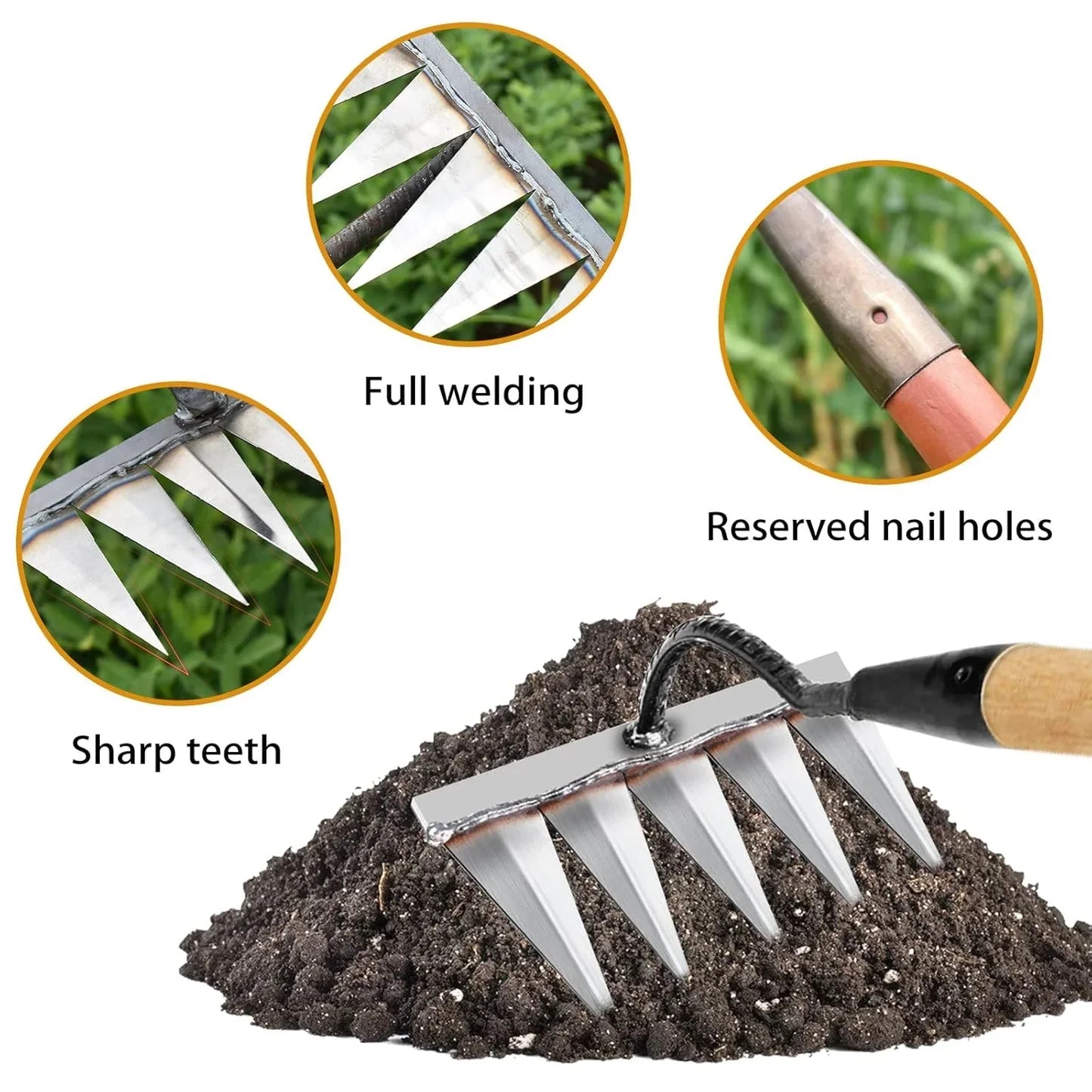 Steel Agricultural Weeding Rake