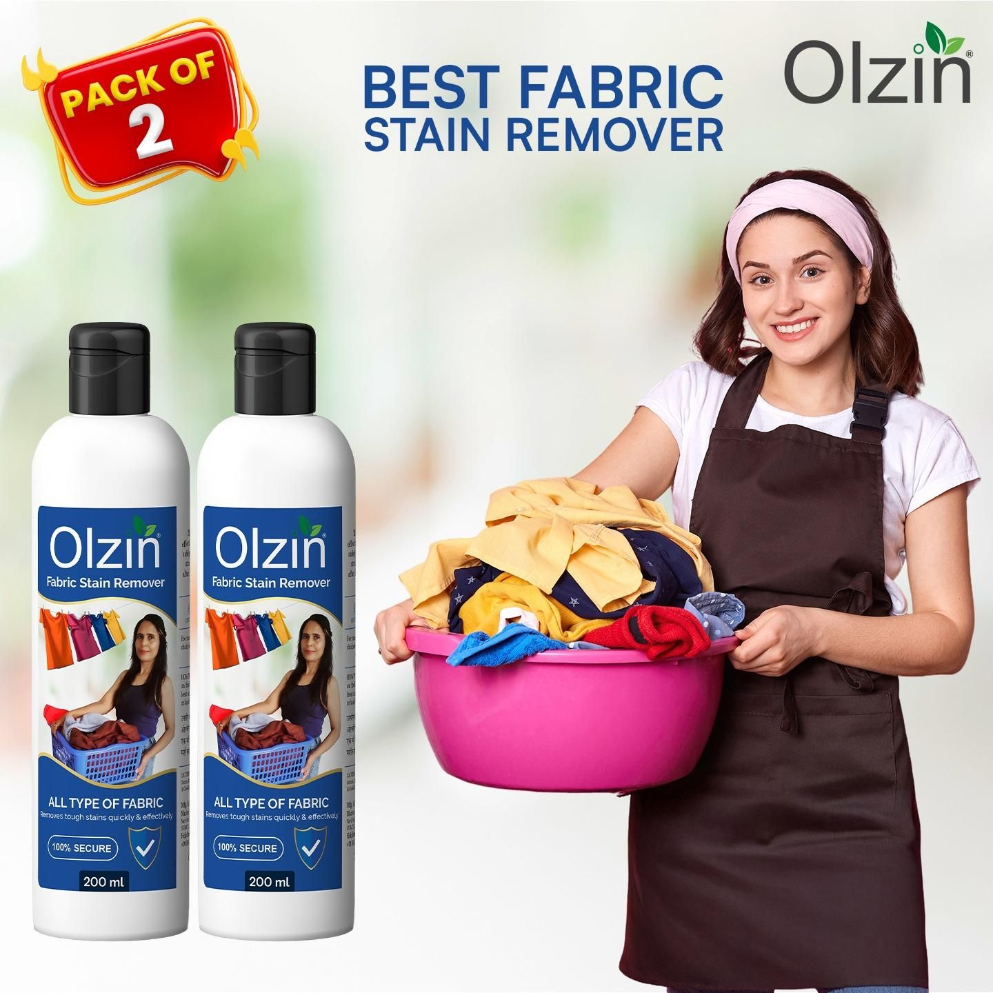 ✨ Premium Fabric Stain Remover – 200ml Each (Pack of 2) ✨