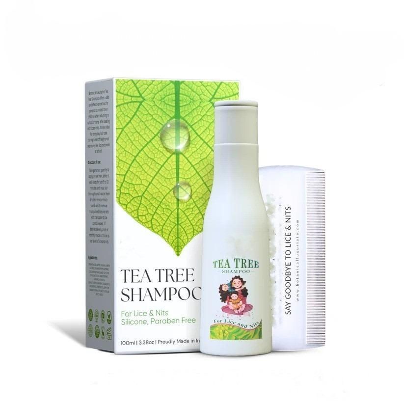 Natural Tea Tree Anti-Lice & Nits Shampoo 100ml  Each (Pack of 2)