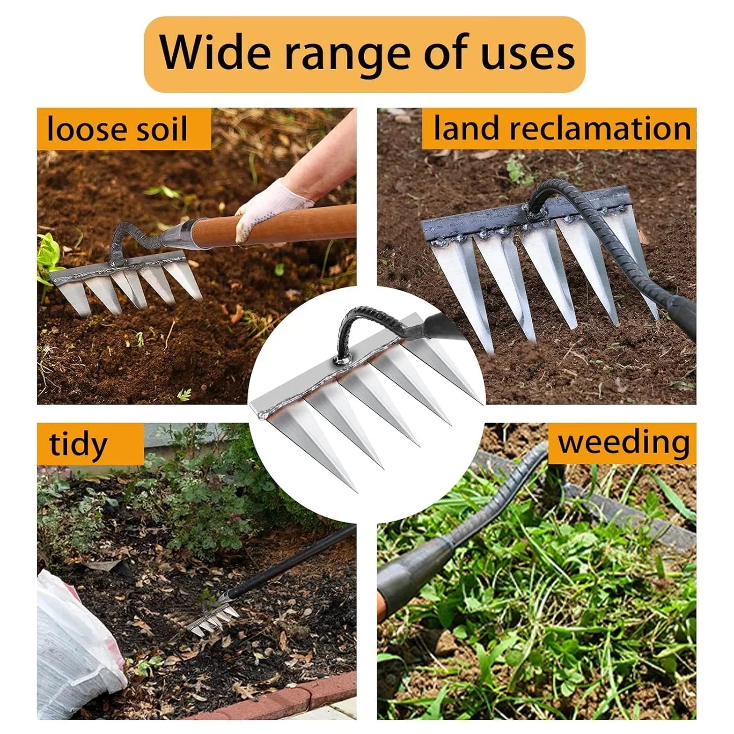 Steel Agricultural Weeding Rake