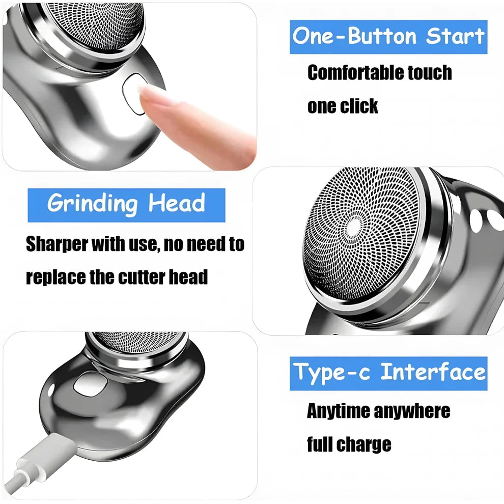 NovaTrim™ Portable Rotary Dual Ring Electric Shaver