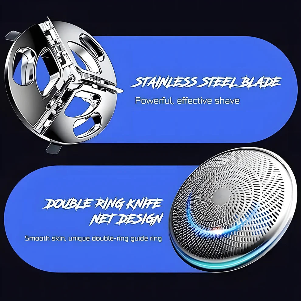 NovaTrim™ Portable Rotary Dual Ring Electric Shaver