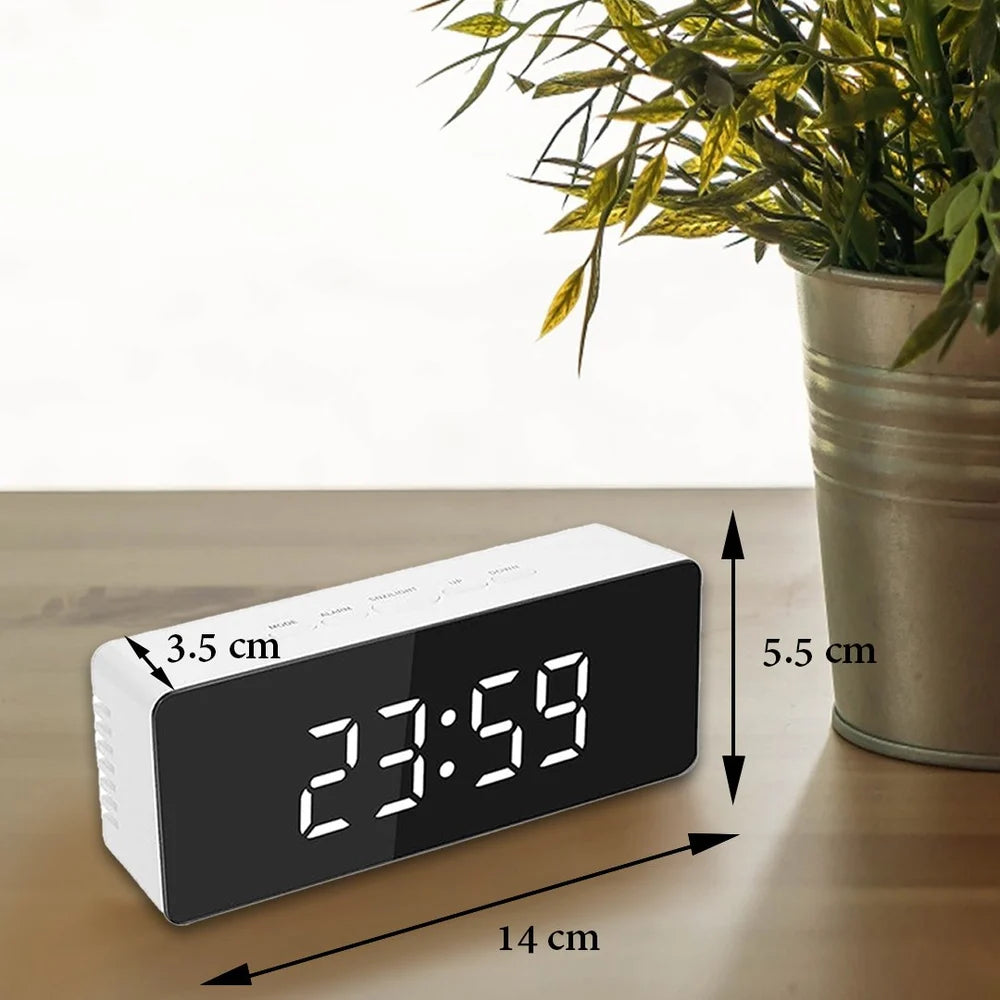 Digital Led Mirror Alarm Clock