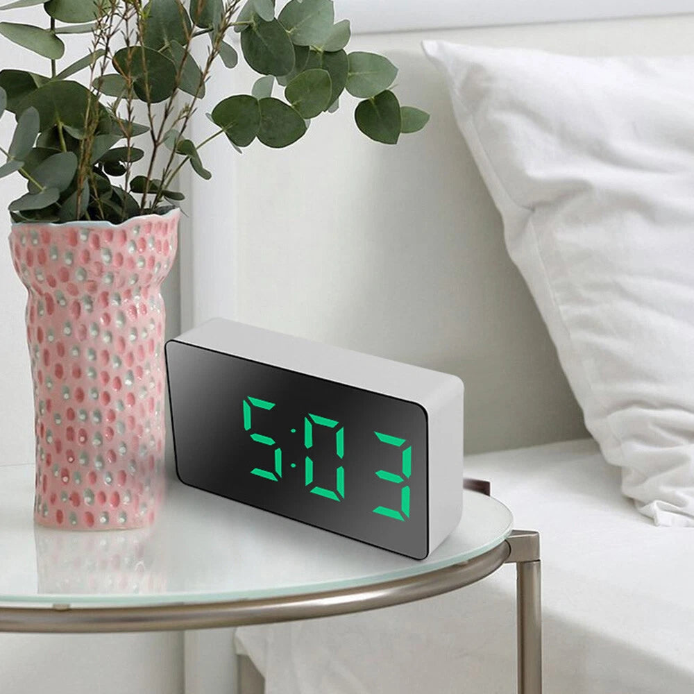 Digital Led Mirror Alarm Clock