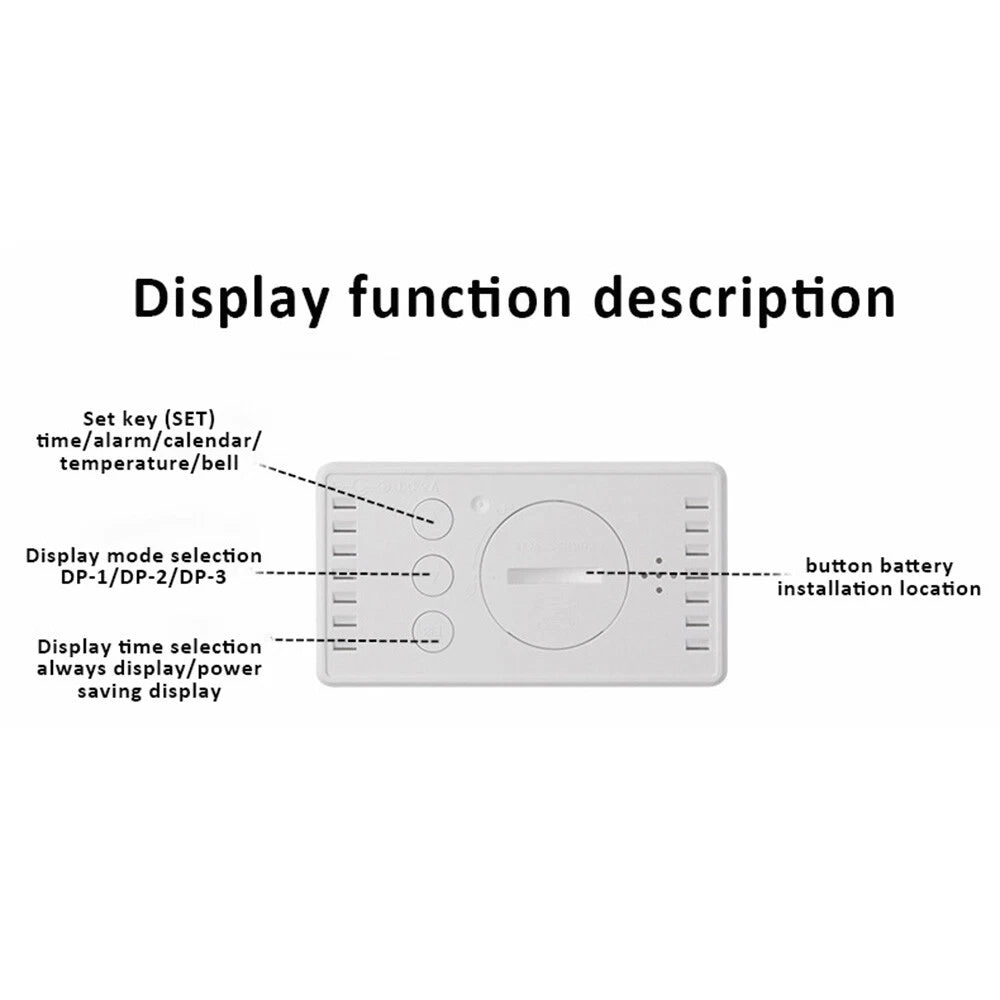Digital Led Mirror Alarm Clock