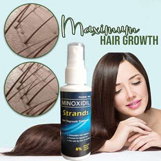 Minoxidil Strands Hair Regrowth Treatment 60ml (Pack of 2)