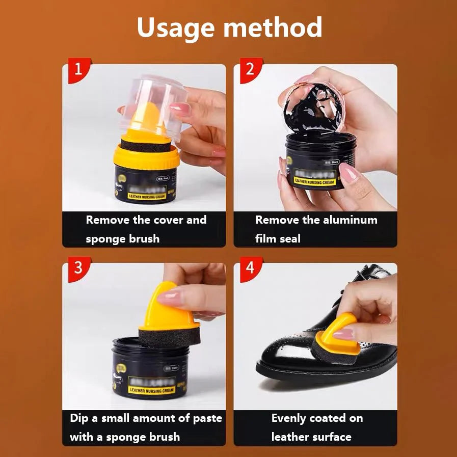 Multipurpose Leather Repair Cream Polish+ Built-in Sponge