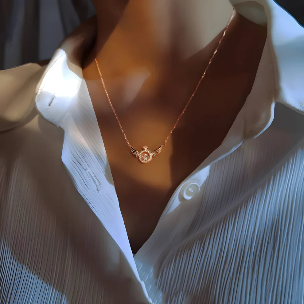 Angel Wing Pendant Necklace